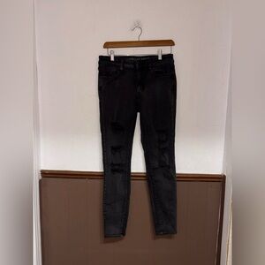 American Eagle | Black Distressed Jeans
